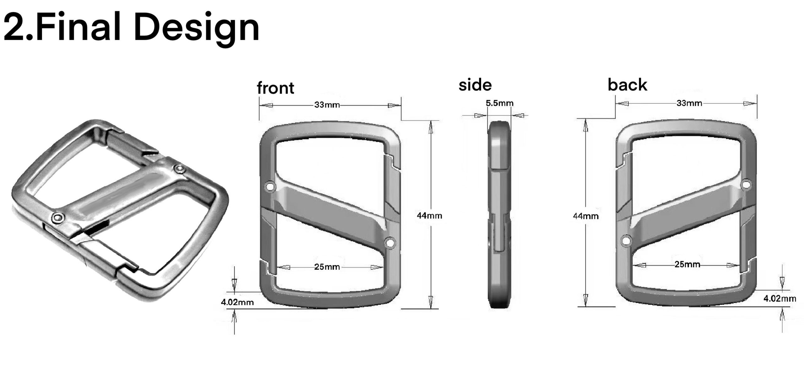 Final Design of the Custom Strap Adjuster