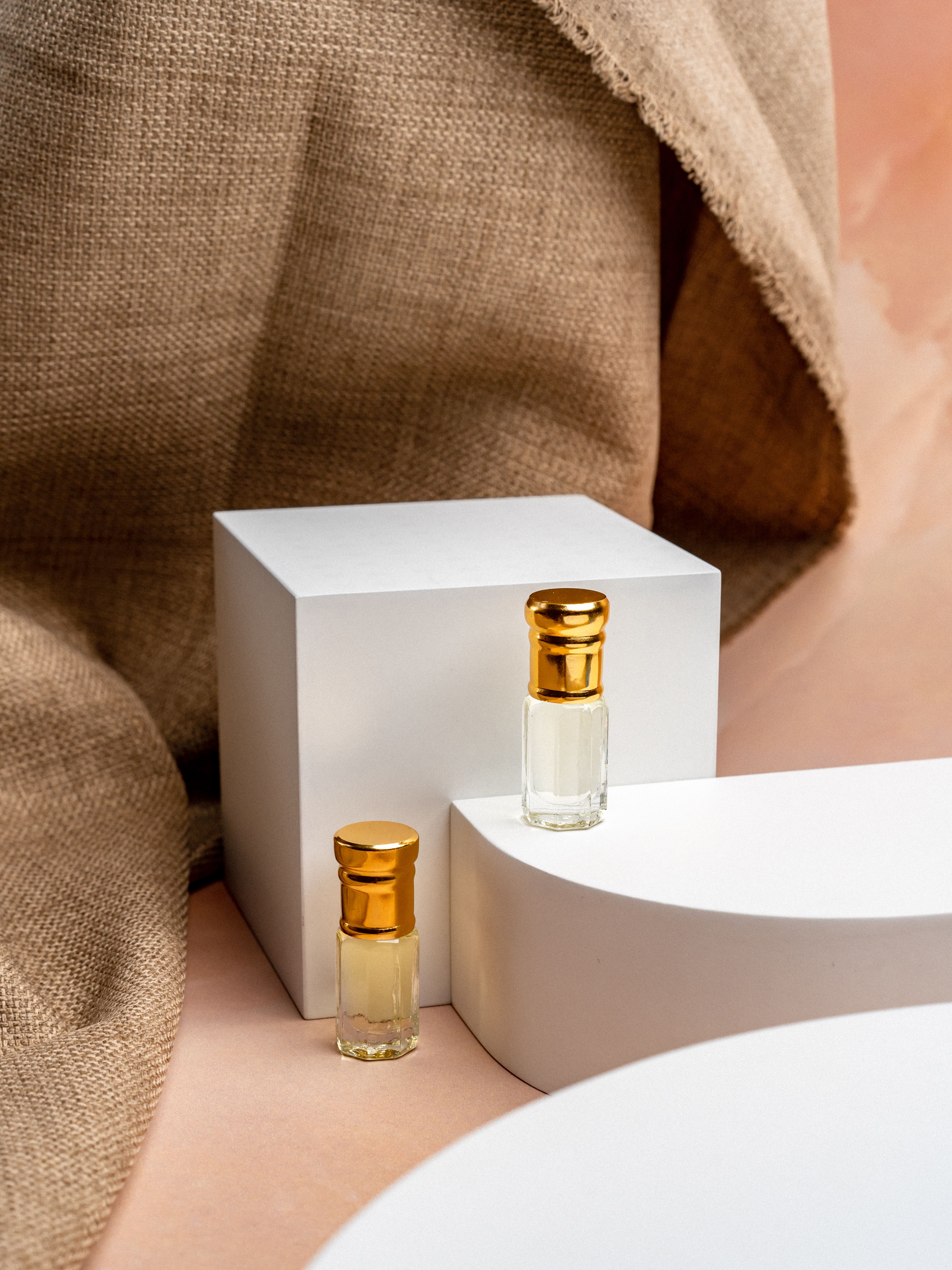 2 perfume bottles